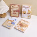 Cute Pet Wheat Workshop Series - B6 PU Magnetic Snap Notebook - Colorful Inner Pages, 96 pcs