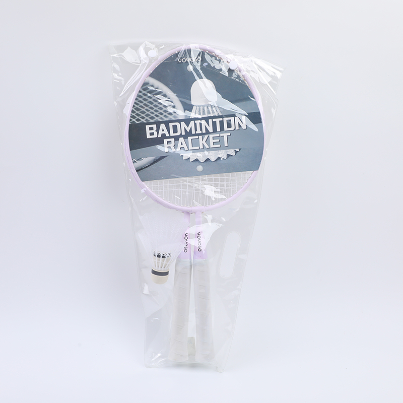 Children's badminton racket 2pcs-purple (including 2pcs shuttlecock)