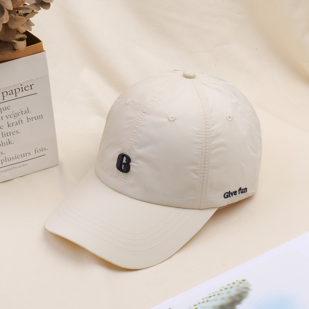 Letter G Quick dry adult baseball cap - khaki