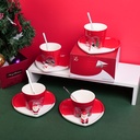Christmas ceramic cup and saucer-320ml