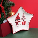 Christmas series star-shaped plate