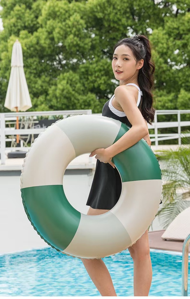 Olive green adult swimming ring -90
