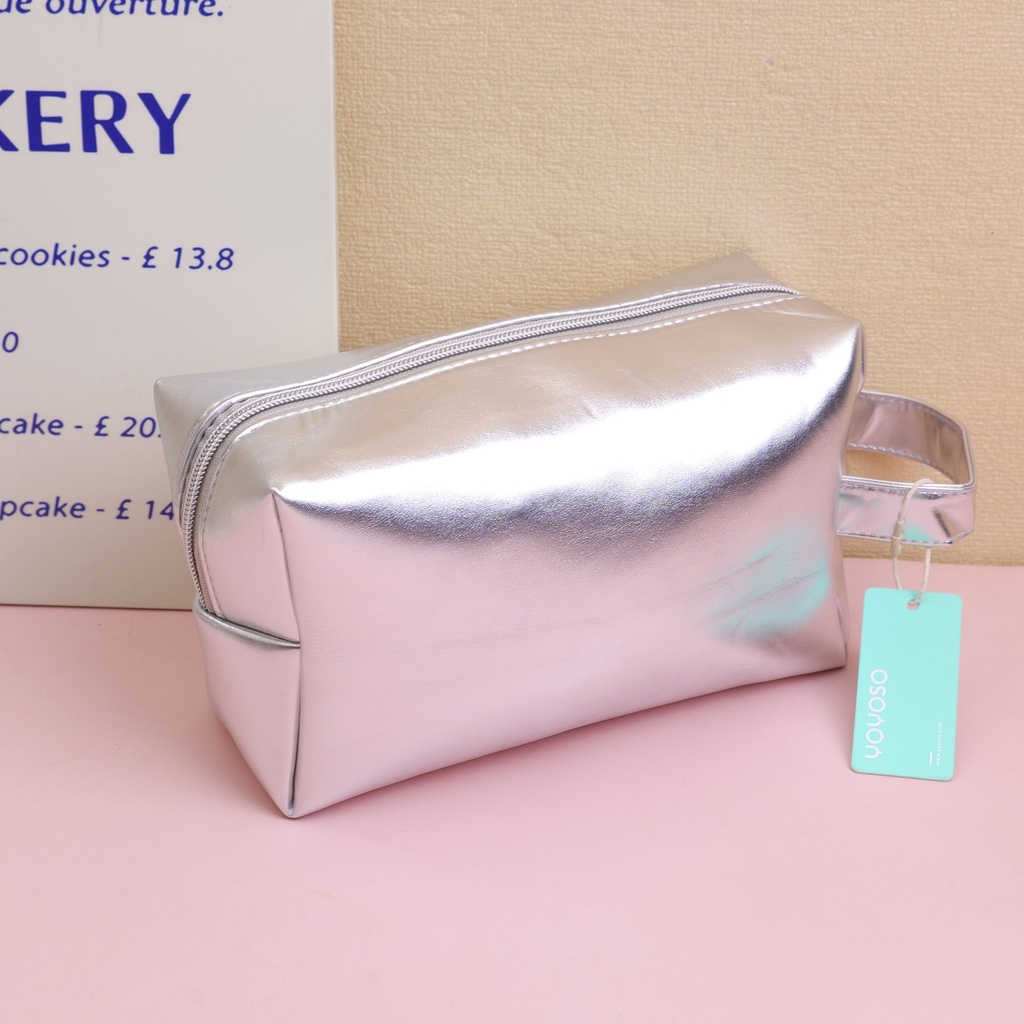 Silver series pillow cosmetic bag large
