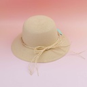 Solid-color Straw-woven Adult Fisherman Hat