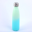 Double-layer 304 stainless steel insulated bottle-bluish green