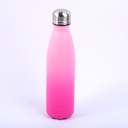 Double-layer 304 stainless steel insulated bottle-rose red