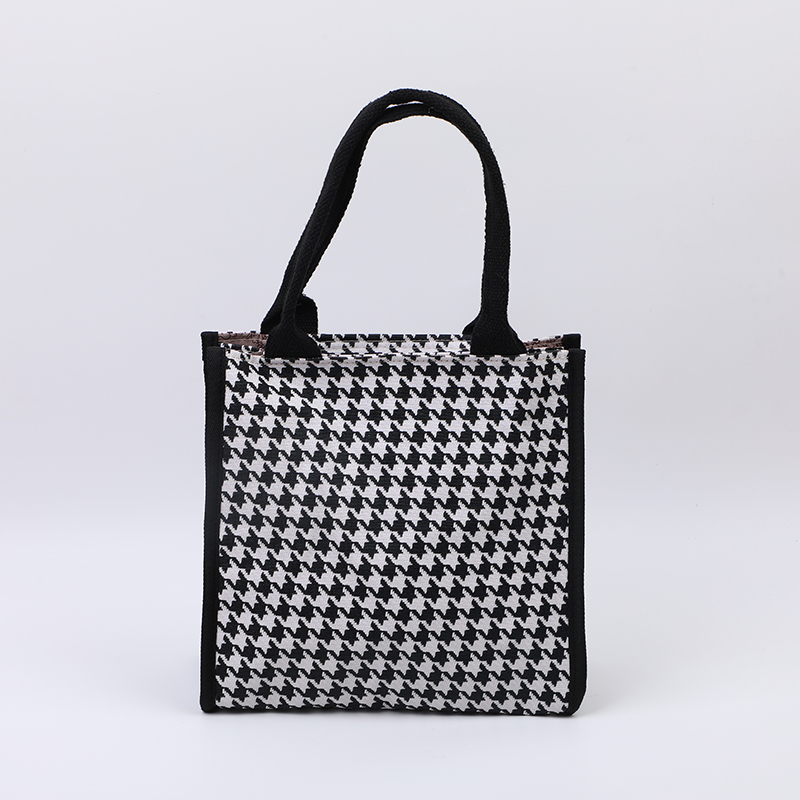 Plaid Shoulder Bag-Black