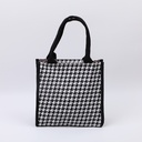 Plaid Shoulder Bag-Black