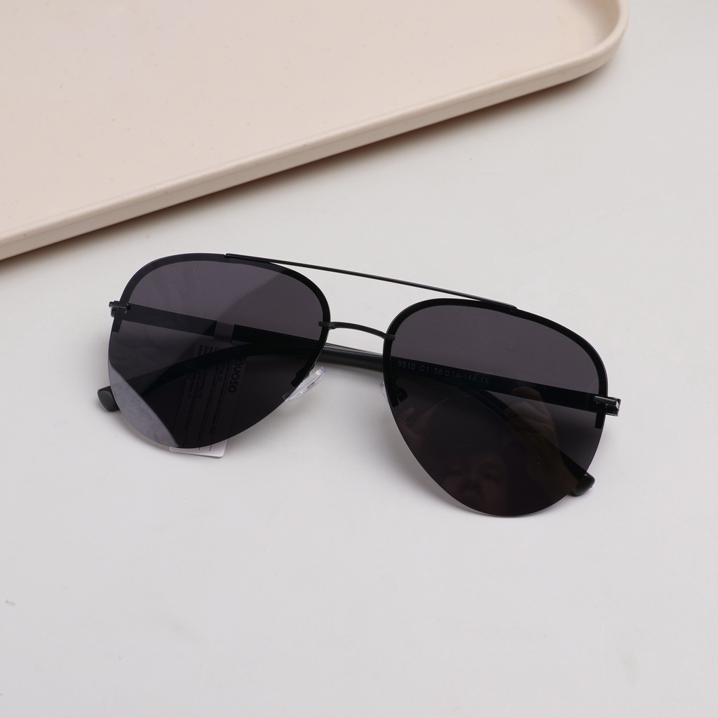 Frameless Men's Sunglasses - Black