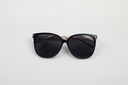 Hollow leg large frame sunglasses - black