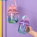 Portable Plastic Cup with Strap - 1.7L
