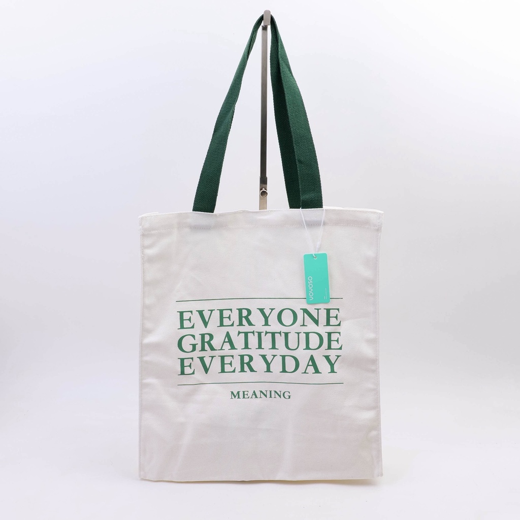 Large capacity square shopping bag - white