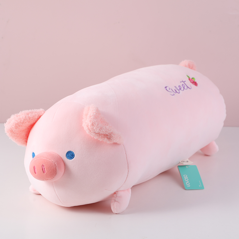 Cute piggy long throw pillow doll-50cm