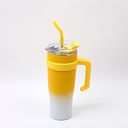 Gradient Color Car Thermos 1.2L-Yellow