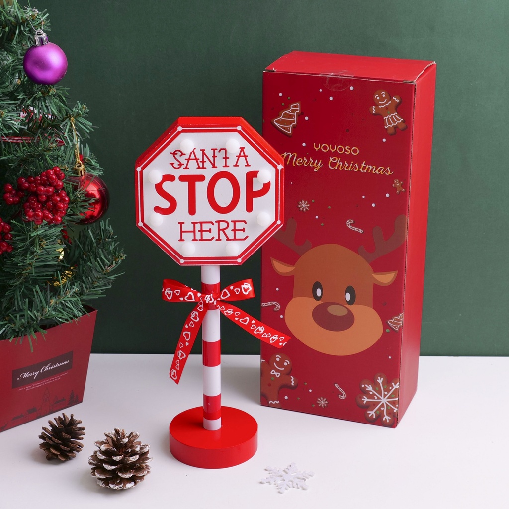 Christmas Signboard 040 (2 AA batteries string lights)