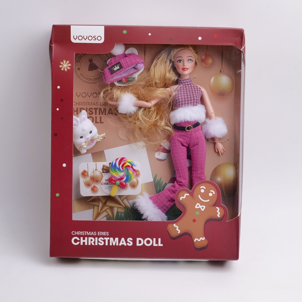 Christmas Series - 11.5-inch Christmas Doll with 11 Joints Model QJ197D