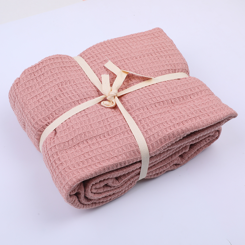 Fashion waffle solid color multi-purpose air conditioning quilt