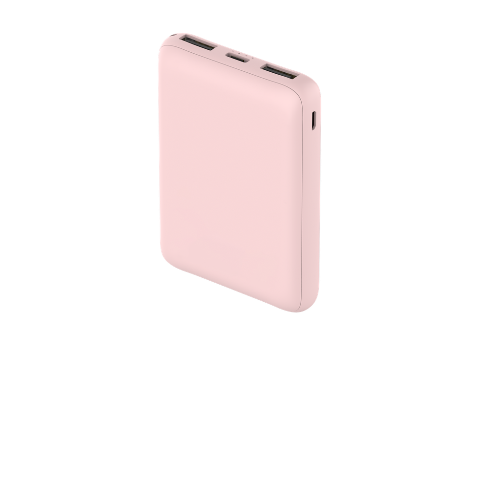 M17 5000mAh Simple Mobile Power with Cord-Pink