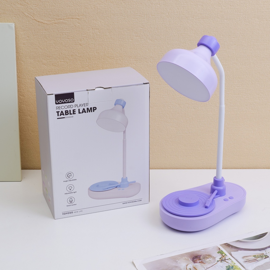 LT-A2116 Record Player Table Lamp - Purple (Rechargeable)