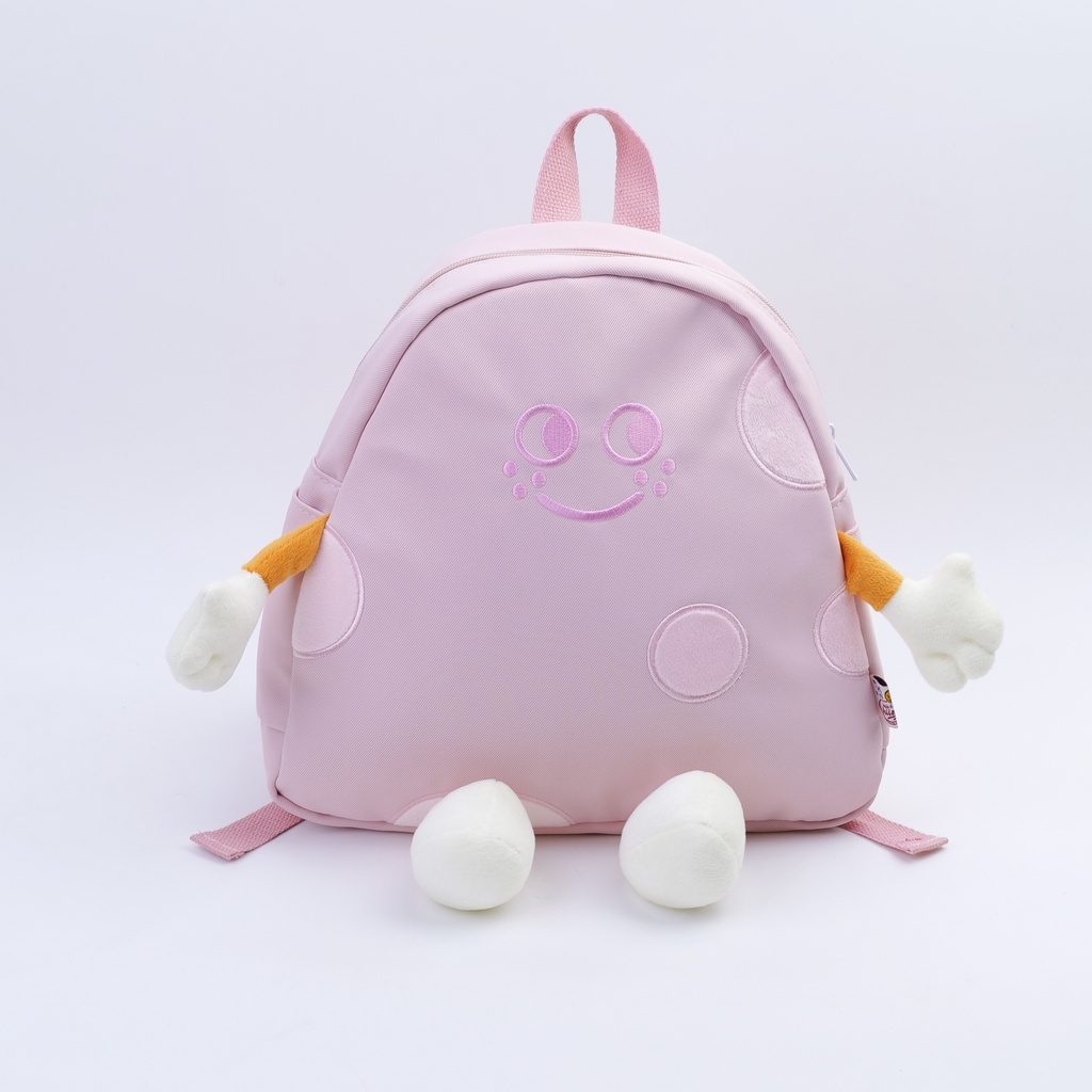 Smiley Cloud Children's Backpack - Pink