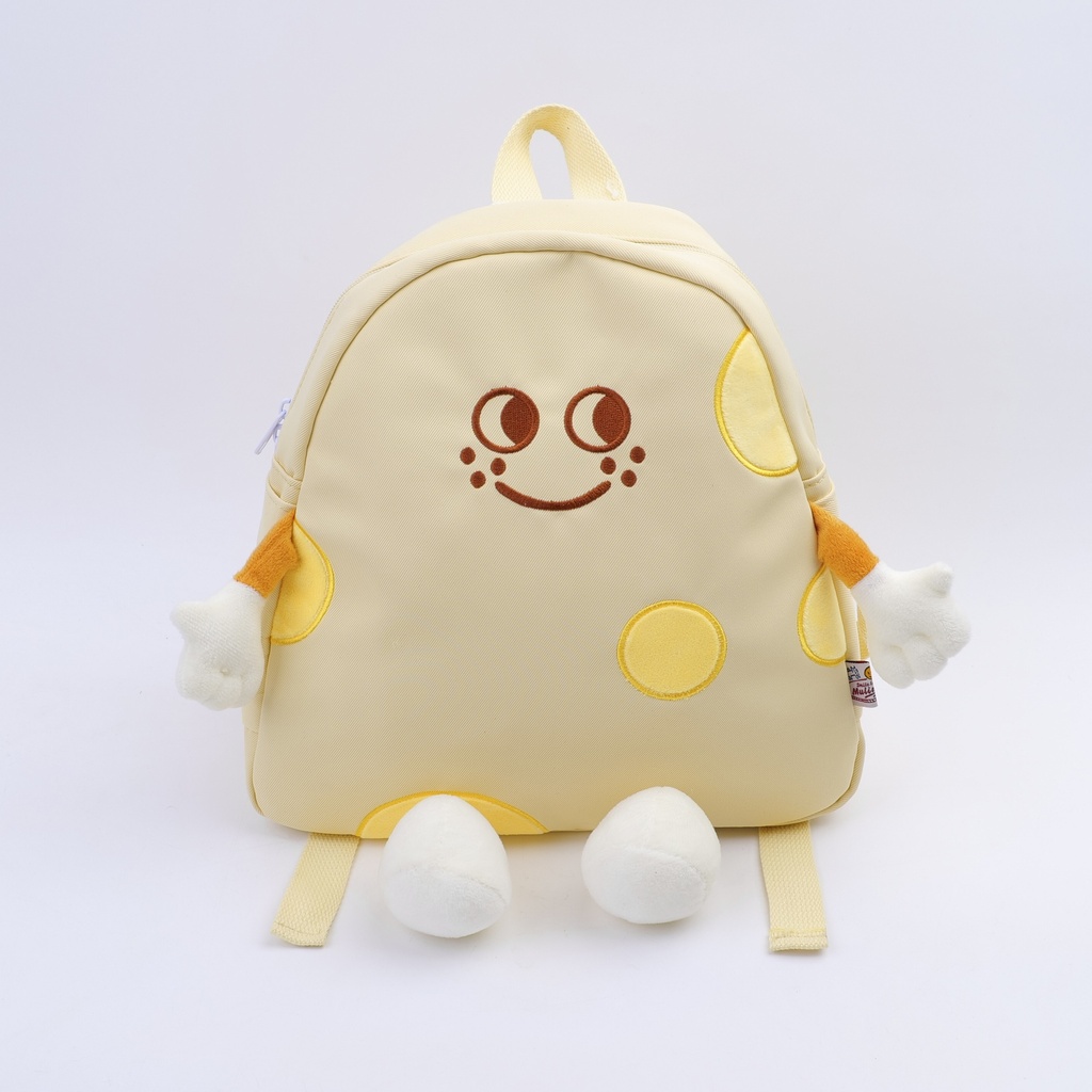 Smiley Cloud Children's Backpack - Yellow