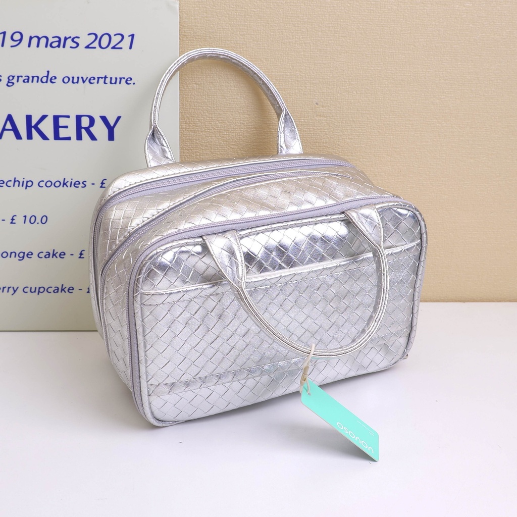 Silver series packing functional cosmetic bag