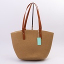 Large-capacity travel shoulder bag - Coffee color