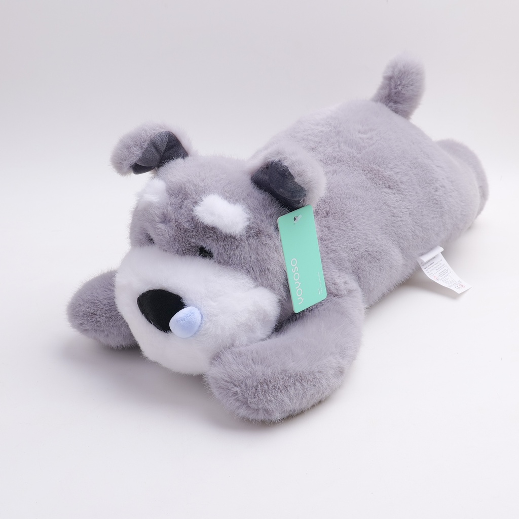 Schnauzer Puppy Series - Prone Position Plush Doll - 60 cm
