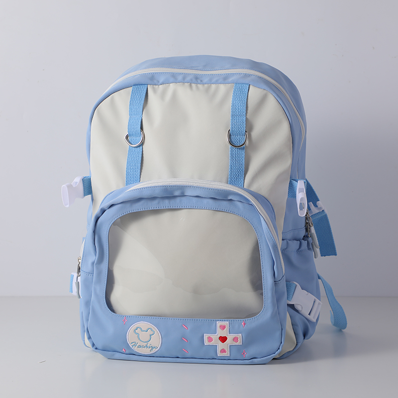 Fashion portable backpack-blue