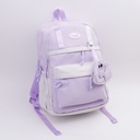 Smiley Cloud Backpack-Purple