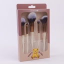 TEDDY ISLAND Series Twisted Makeup Brush Set 5pcs