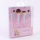 TEDDY ISLAND Series Painted Finish Makeup Brush Set 6pcs