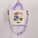 TEDDY ISLAND Series Hand-carry Crossbody Shoulder Bag -Purple