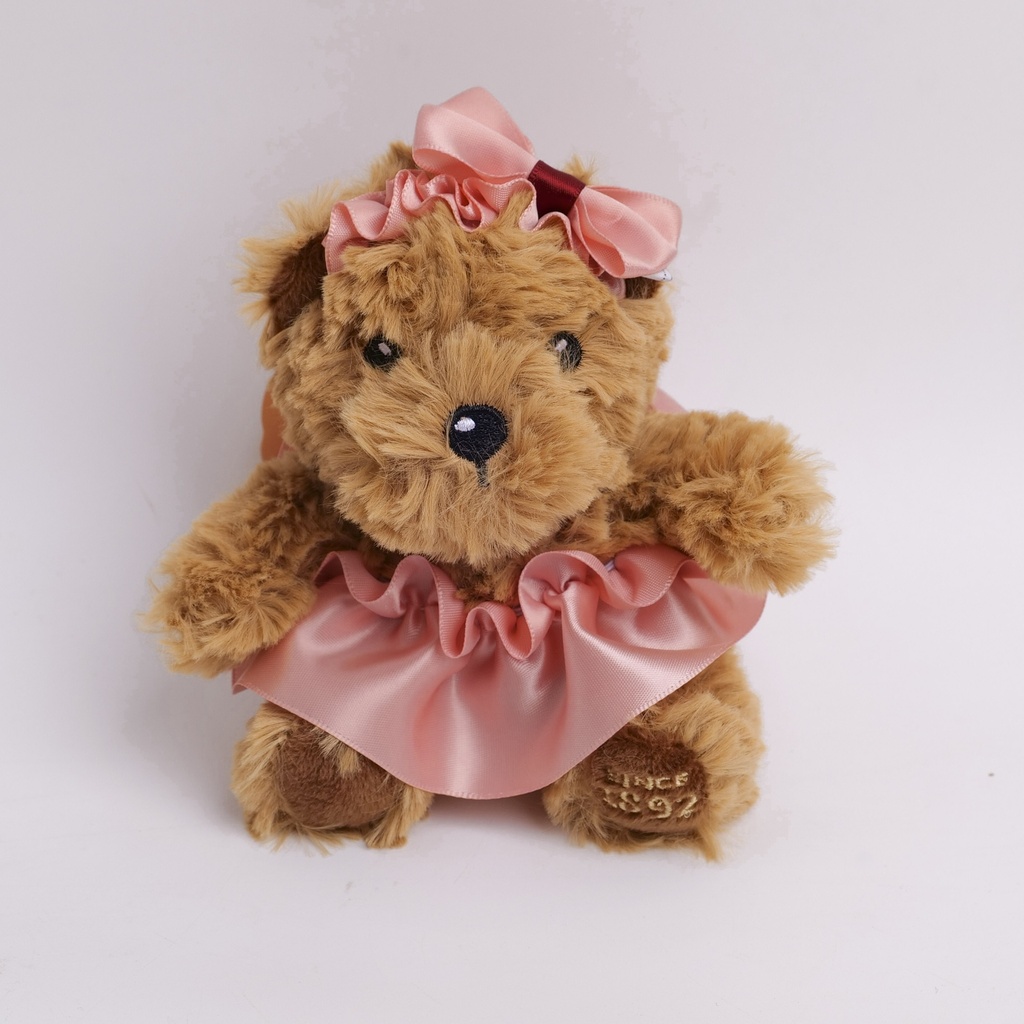 TEDDY ISLAND Series Bow & Scarf Plush Keychain
