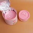 TEDDY ISLAND Series Three-piece Lunch Box Set - 400ml + 600ml Pink