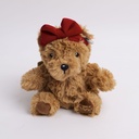 TEDDY ISLAND Series Bow Plush Keychain