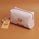 TEDDY ISLAND Series Pillow Cosmetic Bag -Pink