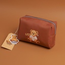 TEDDY ISLAND Series Pillow Cosmetic Bag -Coffee