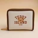 TEDDY ISLAND Series Short Wallet -Coffee