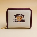 TEDDY ISLAND Series Short Wallet -Red