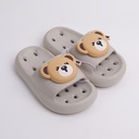 TEDDY ISLAND Series Children's Bathroom Slippers Beige Size 190