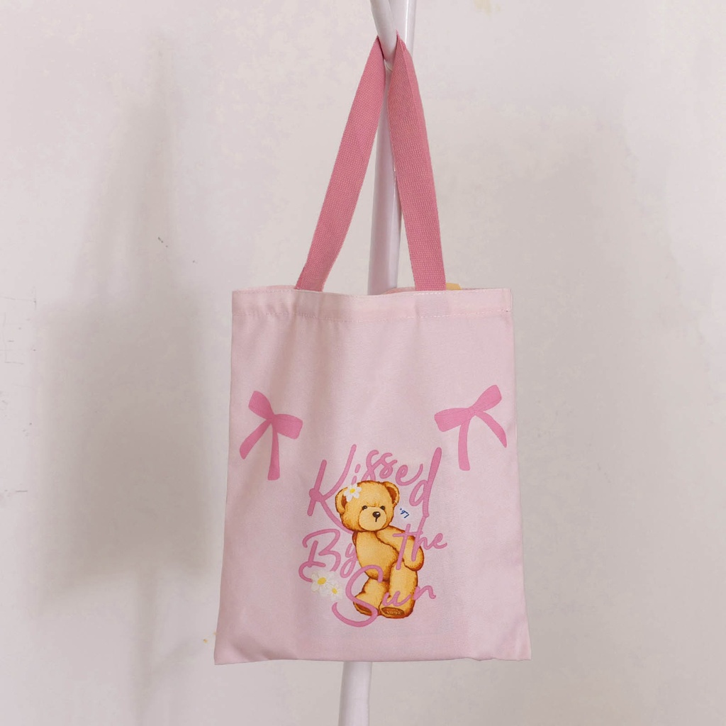 TEDDY ISLAND Series Classic Shopping Bag -Pink
