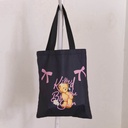TEDDY ISLAND Series Classic Shopping Bag -Black