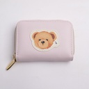 TEDDY ISLAND Series Short Accordion Wallet - Pink