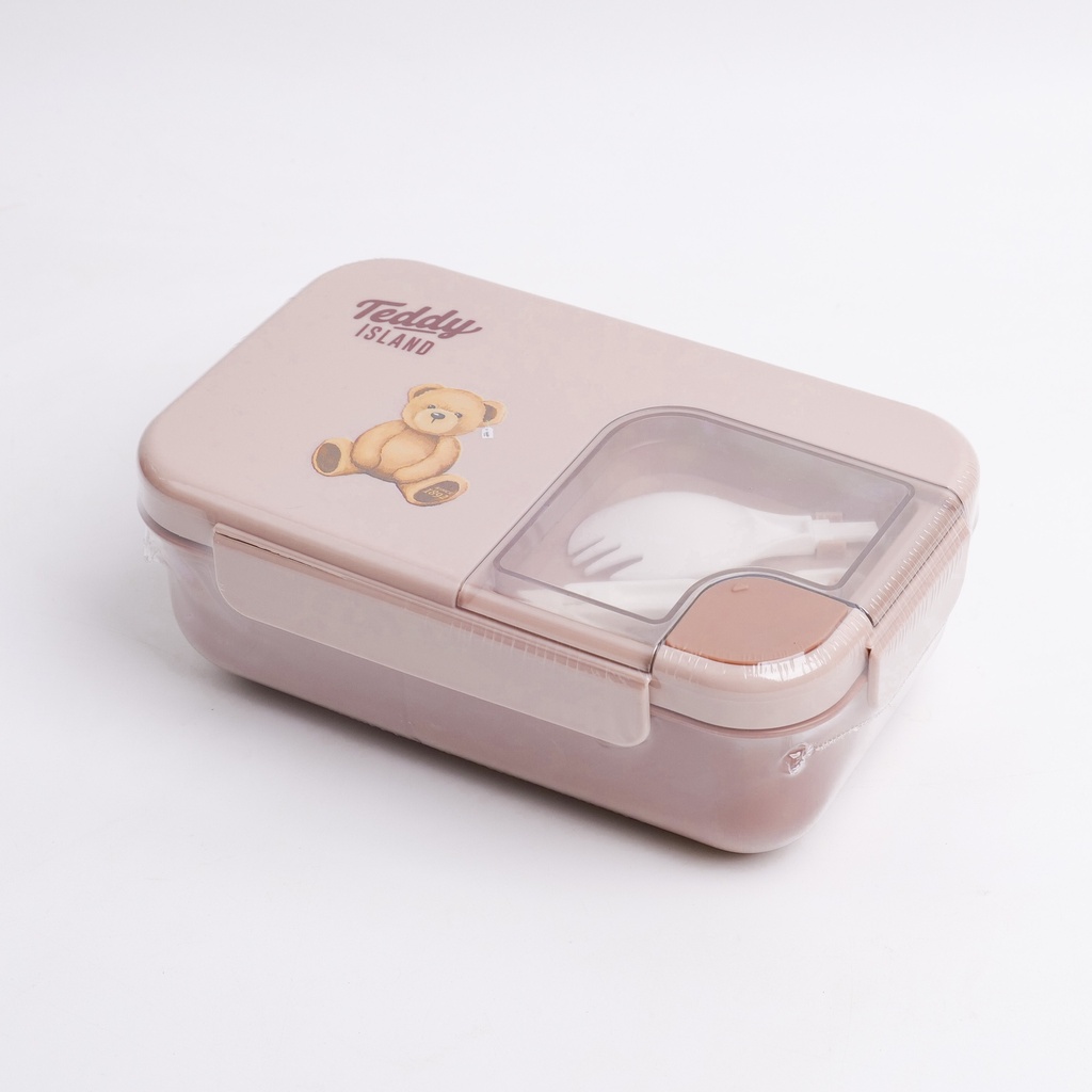 TEDDY ISLAND Lunch Box - 1100ml Coffee