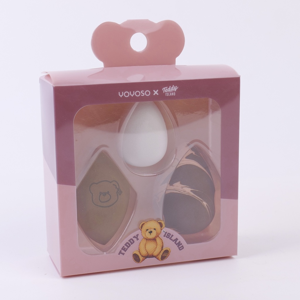 TEDDY ISLAND Series Beauty Blenders 3pcs