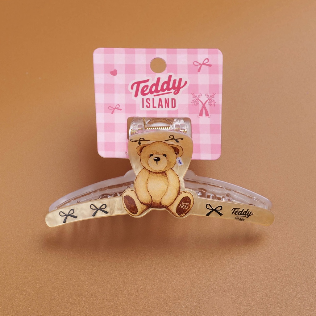TEDDY ISLAND Series Claw Clip - Brown