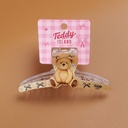 TEDDY ISLAND Series Claw Clip - Brown