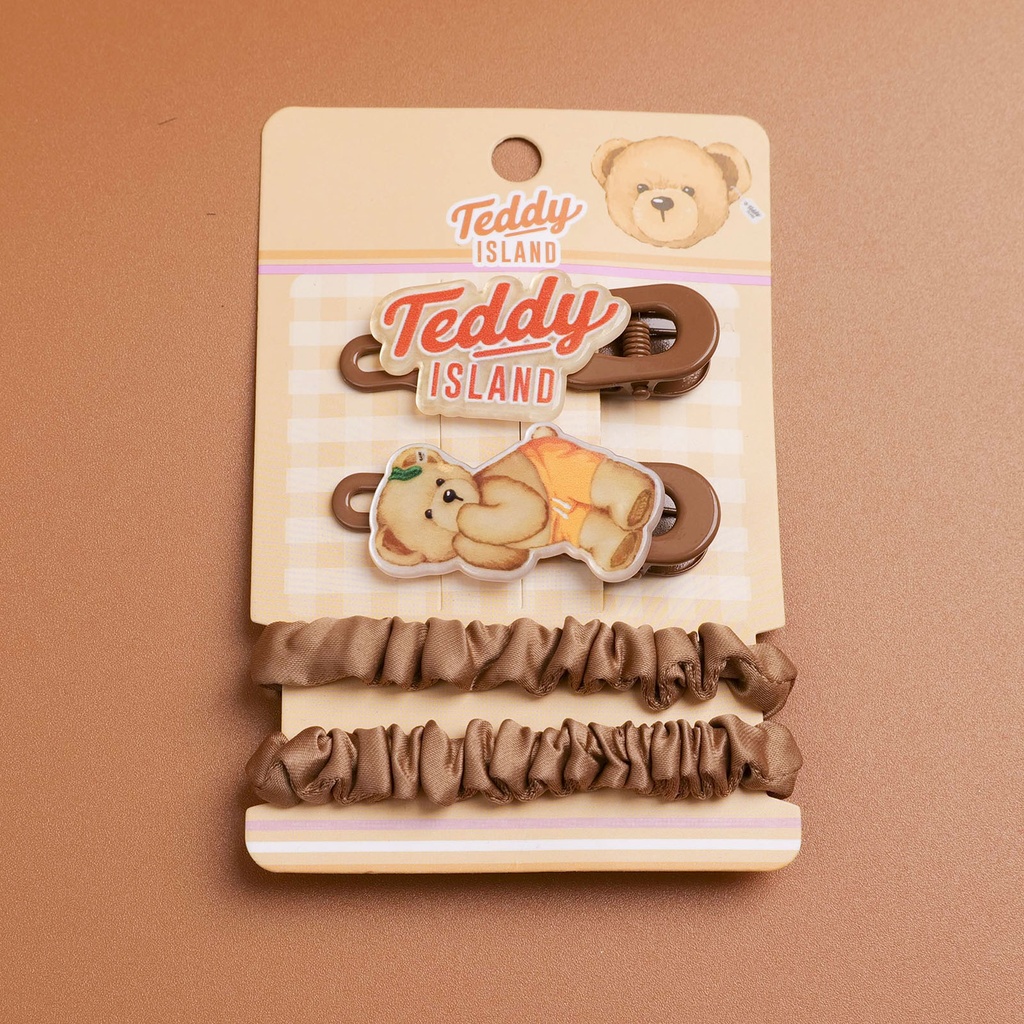 TEDDY ISLAND Series Hair Accessory Combo Set - 2