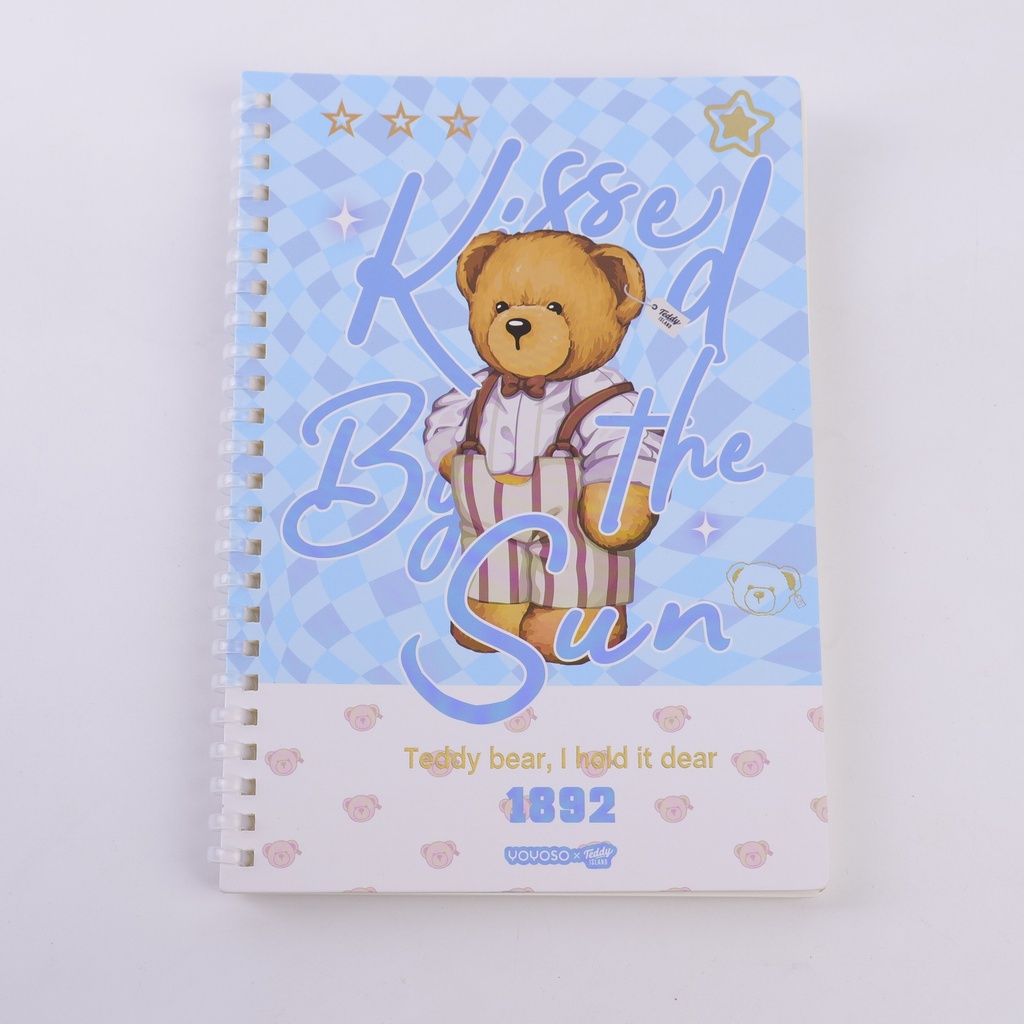TEDDY ISLAND Series A5 Spiral Notebook - Lined Inner Page 68PCS-1